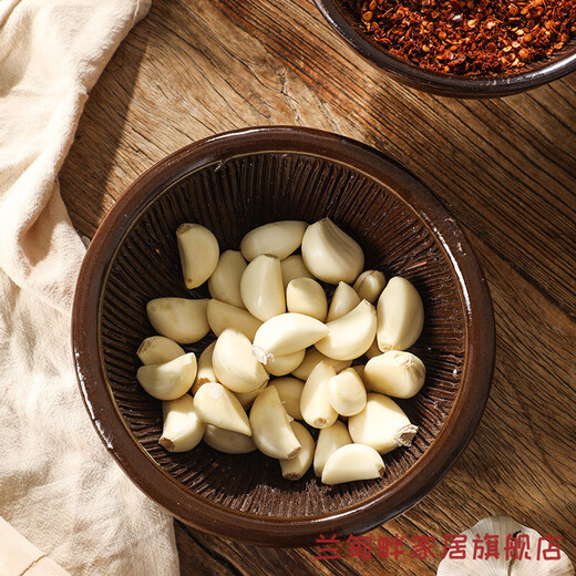 Luxuju old-fashioned hammer for household garlic pounder, pepper, preserved egg, tea bowl, baby grinder, rice paste ceramic pounder, 12cm hammer with stick (short model)