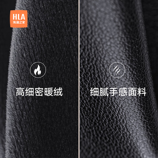 Heilan House (HLA) leather gloves for women to keep warm in winter while driving and riding, touch screen, cold and windproof, fashionable outdoor skiing
