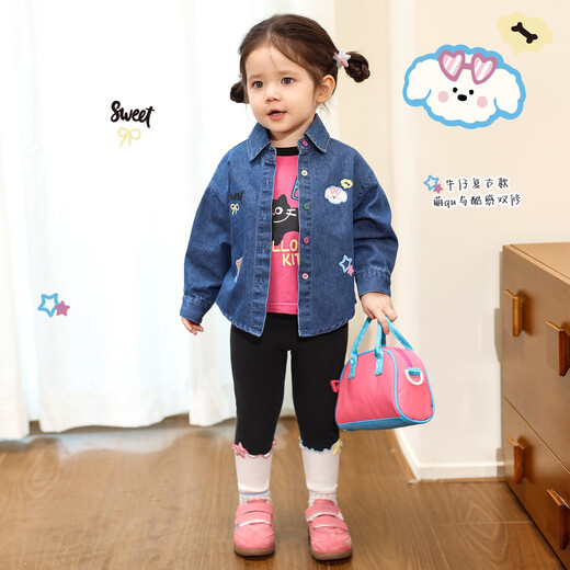 LUSON Little O Dad Baby Girl Baby Girl Shirt Long Sleeve 2025 Autumn New Style Baby Plaid Style Lapel Jacket Yellow Plaid Ready Stock 73