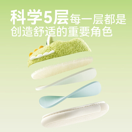 幸福玛丽(Cheerful Mario)新品宝宝棉拖鞋2025儿童冬季包跟毛毛棉鞋男童室内家居鞋 藏青色 10.5 内长14cm(140)适合脚长13cm