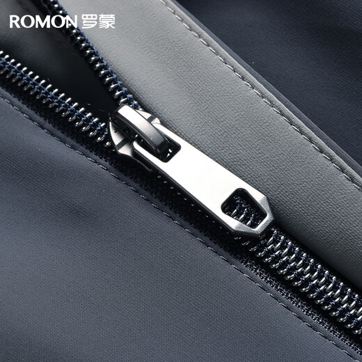 Romon jacket men's spring, autumn and winter new style velvet thickened detachable hooded business casual young and middle-aged dad jacket