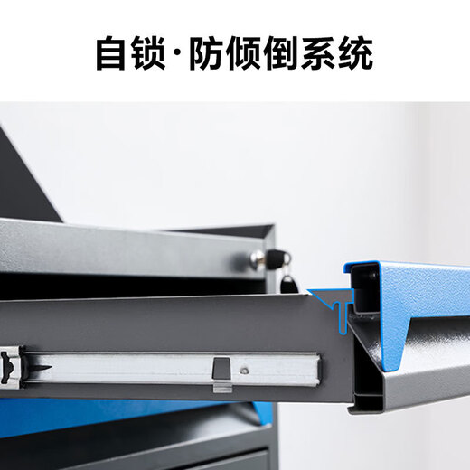 GREENER Auto Repair Drawer Hardware Repair Trolley Box Multifunctional Mobile Heavy Tool Cabinet for Fitting Workshop One-Pull Orange (Silent Wheel) Free 10 Hooks