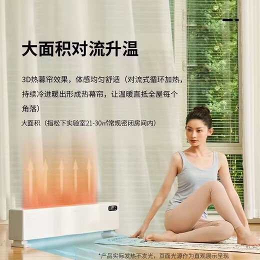 Panasonic Electric Heater Baseboard Heater Household Graphene Convection Electric Heater Dustproof and Waterproof IP24 Class Bathroom Mobile Floor Heating DS-AK2238CW