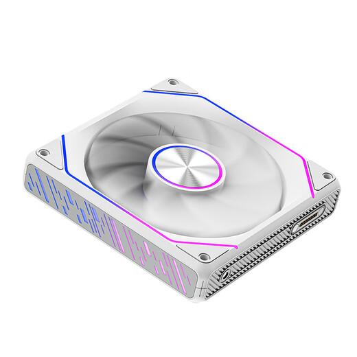 Patriot (aigo) Xingcan Lanyue PRO white reverse leaf triple bag ARGB lighting effect divine light synchronization chassis fan 12CM cable-free magnetic splicing PWM temperature control