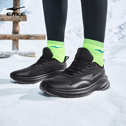 Hongxing Erke sports shoes autumn and winter men's velvet warm leather shoes volley non-slip wear-resistant running shoes 51125421246