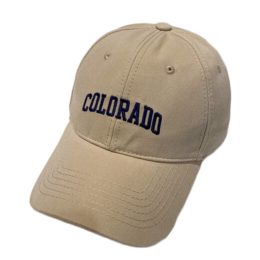 Korean fashion baseball hat for women 2025 new summer big head circumference showing face small versatile men's sun protection hat beige-1 piece