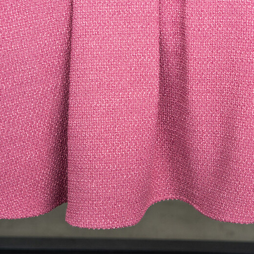 ROEYSHOUSE Luo Yi Elegant Strappy Tweed Dress 2025 Autumn Temperament Swing Skirt 09607 Rose Red M