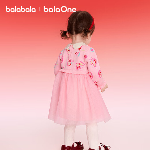 巴拉巴拉【balaOne】童装女童连衣裙2025春装网纱裙甜美洋气209126111002