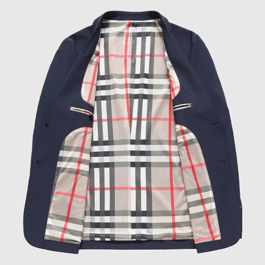 BOSS high-end BOSS light casual suit jacket for men 2025 new spring and autumn anti-wrinkle and iron-free men's single suit, navy blue XL 180 suitable for 140-155 Jin Jin equals 0.5 kg