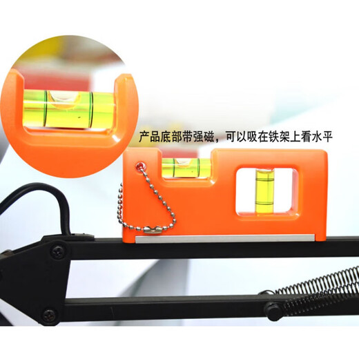 He Jiagong level green light level bubble with magnetic level high precision mini level bubble balance ruler universal level bubble small level 8X23mm 10 pack