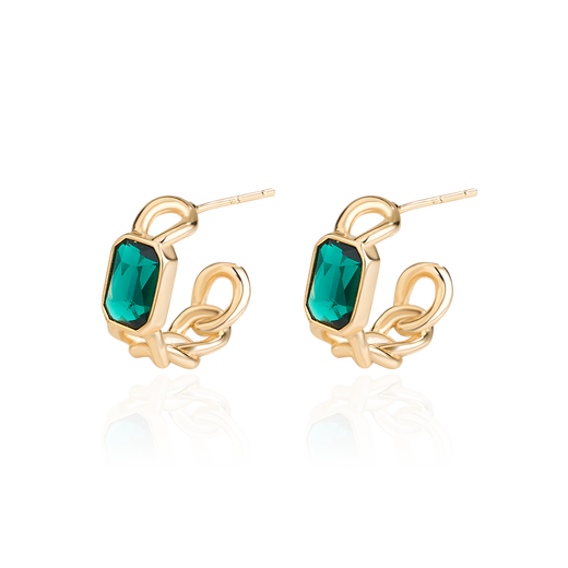 AJIDOU Ajidou earrings, the same style in offline malls, fashionable and simple crystal earrings, light luxury design, Chinese Valentine's Day gift