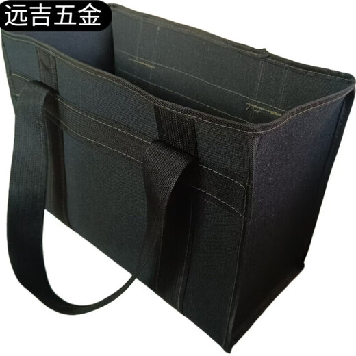 Fengxi thickened black canvas portable tool bag large capacity portable wear-resistant and durable portable multi-functional storage bag black canvas handbag length 29 height 29 width 17