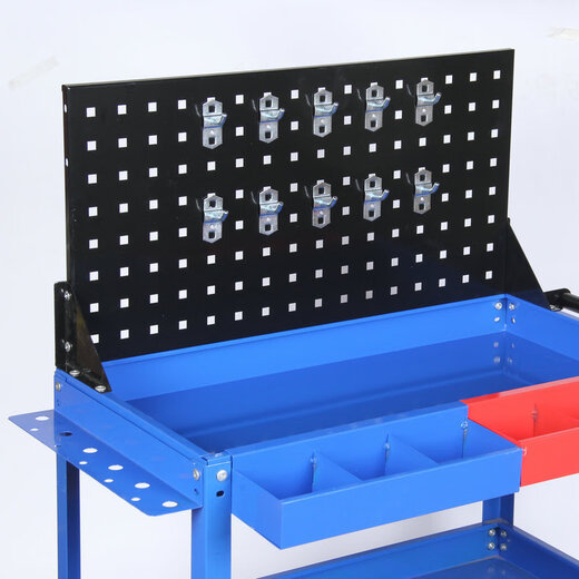 Kaosen Auto Repair Tool Trolley Thickened Three-layer Tool Cart Mobile Repair Tool Cabinet Toolbox Parts Cart Green Lightweight Upgraded Silent Wheel Model