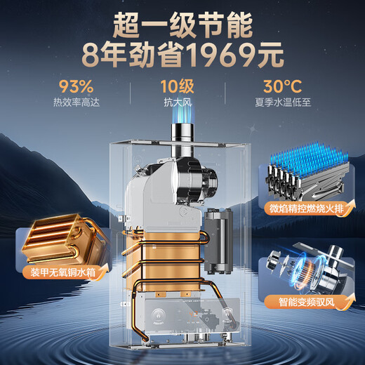 Macro Constant Temperature King P3 (F) Liquefied Gas 13-liter gas water heater state subsidy 15% first-class energy saving 5A super first-class constant temperature gas saving silent anti-freeze trade-in