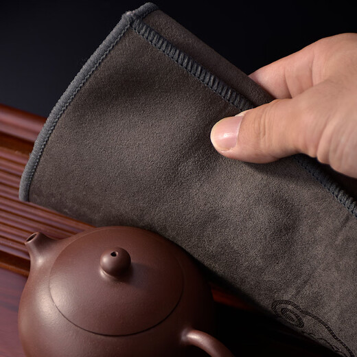 Thick absorbent soft tea towel tea cloth linen rag special towel pot towel tea table bergamot lotus heart tea towel 35*24