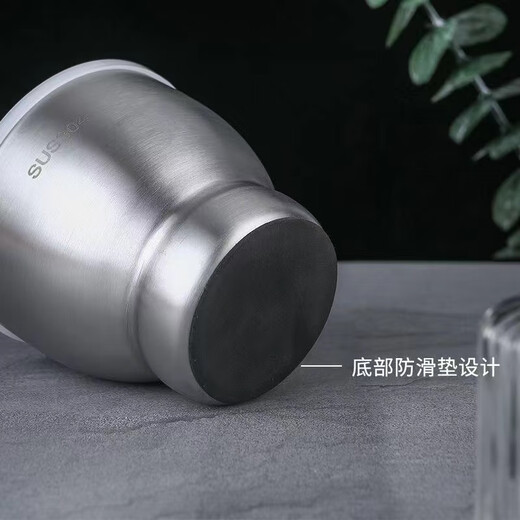 Yusenyi 316 stainless steel masher, solid garlic masher, household grinder, jar, manual garlic masher, garlic mortar, extra thick drum type trumpet - 316 models - Store German craftsmanship - Ten years warranty - Replace with new ones if damaged