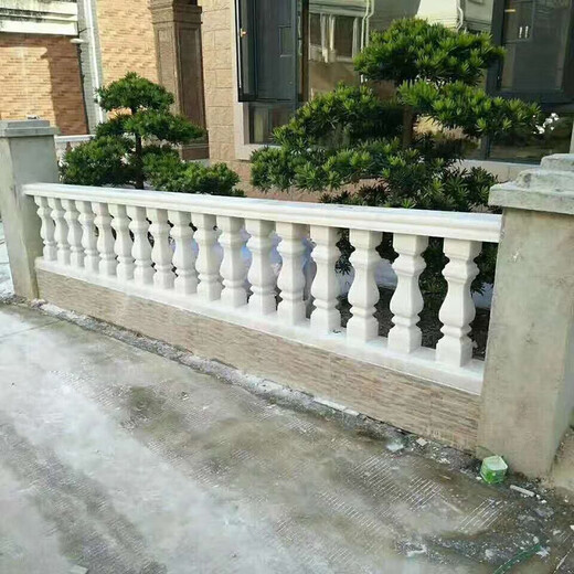Customized stone sculpture balcony stone column guardrail fence vase column marble handrail villa stair stone (4 pieces drawing deposit 1