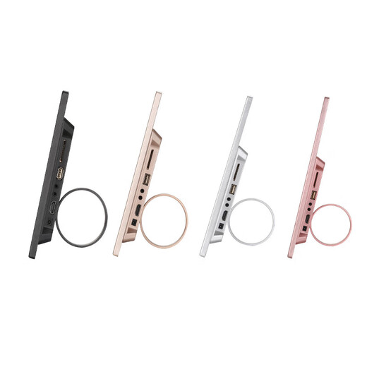 Metal narrow edge 12-13-15 inch 17 inch smart photo frame advertising machine HD electronic photo album display rack 7 inch with 16G card