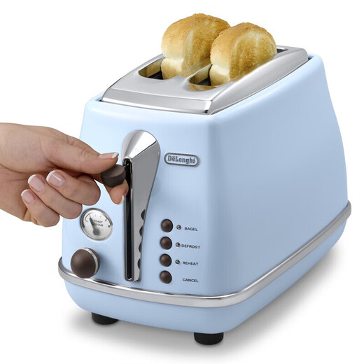 Delonghi Retro Series CTO2003/2103.AZ Toaster Toaster Toasted Sandwich Bread Toast Toaster Home Light Food Machine Breakfast Machine Bread Toaster Ocean Blue