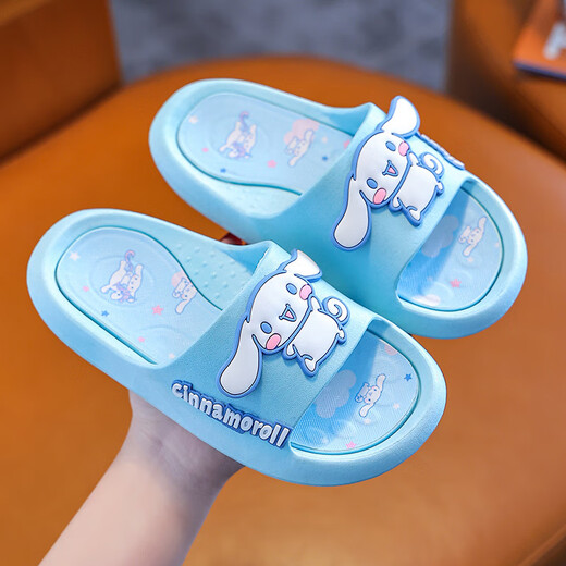 Mai Chao Shang Children's Slippers Cartoon Cute Summer Home Indoor Sandals Kuromi Girls Non-Slip Parent-Child Slippers 2808 Model ** Kuromi Purple Size 32-33 Inner Length 20.5CM