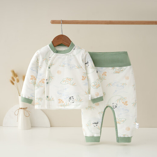 JOYNCLEON baby warm suit winter long-sleeved high-waisted belly protection newborn autumn clothes long pants children's base layer Jtz193362