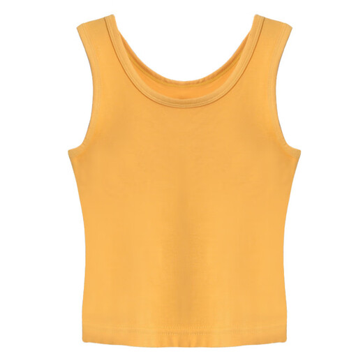 KMKQ Vest Women's Summer 96 Cotton White Suspension Thin Racer Top Long Sleeveless T-shirt Women's Inner Ginger S