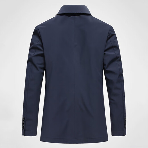 BOSS high-end BOSS light casual suit jacket for men 2025 new spring and autumn anti-wrinkle and iron-free men's single suit, navy blue XL 180 suitable for 140-155 Jin Jin equals 0.5 kg