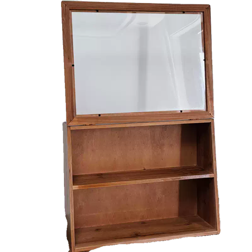 Yusenyi Ono Blind Box Display Stand Wooden DIY Scene Dustproof Bubble Mart Display Box Transparent Figure Storage Box (Large Size) Two-Layer Retro Blind Box Storage Box