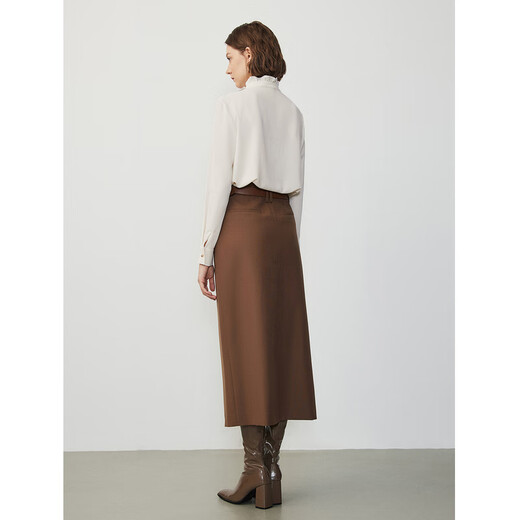 Langzi Elite Wardrobe Basic Wardrobe Palace style earring collar shirt top shirt spring new style off-white M