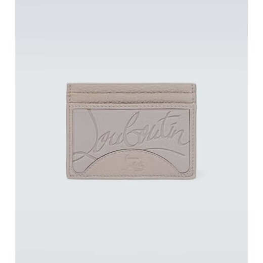 Luboting light luxury men's KIOS embossed leather card holder gray one size