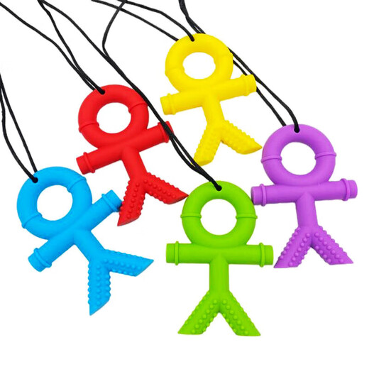 Food grade baby soothing anti-biting hand bite gel oral molar stick baby silicone teether purple 1 pack