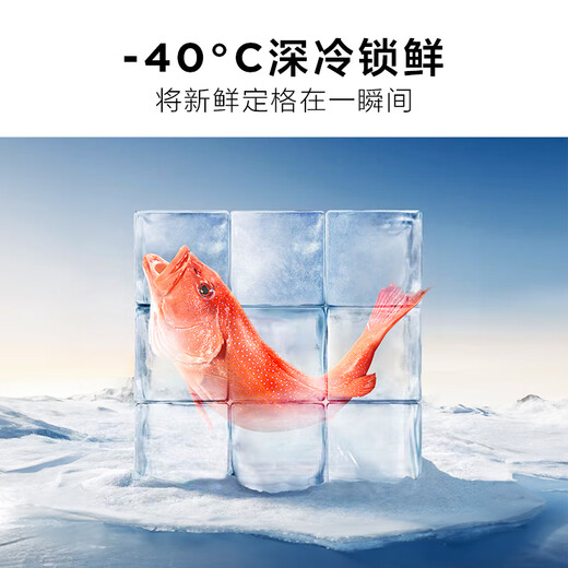 TCL Cold Pudding 455 liters cross four-door 58cm ultra-thin zero-embedded fully automatic ice making - 40 degrees slow melting ice household refrigerator first-class energy efficiency trade-in R455T9-UQB Rhythm White national subsidy