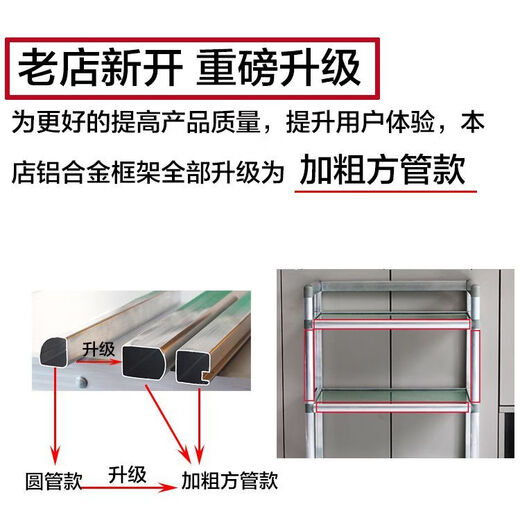 Shantou Lincun physiotherapy multi-layer storage rack trolley beauty salon special trolley eyelash salon dental instrument hand push tool trolley off-white three-layer extra large 62x35x82 thick square tube style