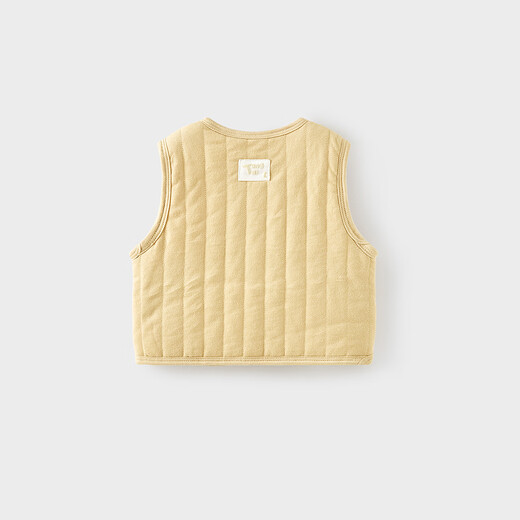 Tongtai (TONGTAI) baby vest autumn and winter pure cotton quilted men's and women's baby clothes vest vest vest top yellow 66cm