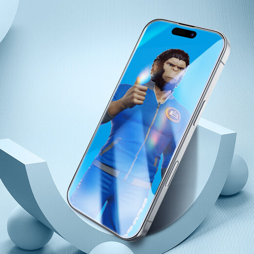 Mr. Blue Monkey is suitable for Apple 17Promax tempered film iPhone17Pro mobile phone film Apple 16Promax full-screen high-definition anti-fall and anti-fingerprint protective film iPhone16Pro