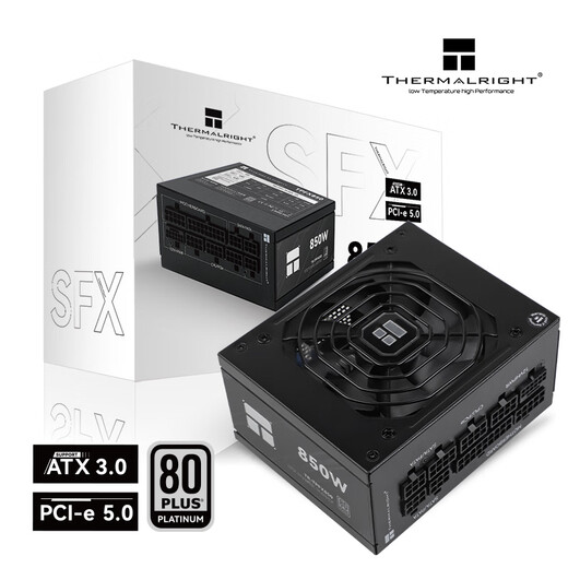 Thermalright rated 850W TR-TPFX850 ATX3.0 power supply, platinum full module, native PCIE5.0, all Japanese capacitors, SFX 850W power supply
