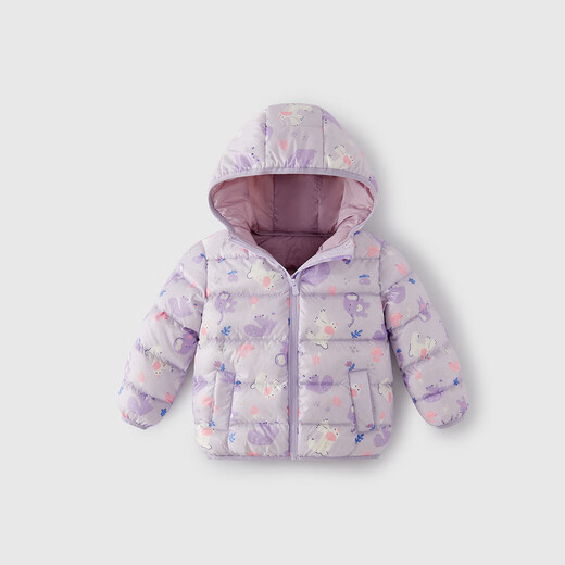 JELLYBABY antibacterial velvet far infrared children's light down jacket autumn and winter girls' warm duck down hooded autumn jacket for boys