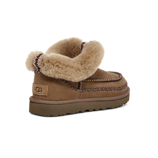 UGG Autumn Women's Fashionable, Comfortable and Warm Furry Short Boots Lazy Fur Shoes 1158224HCK | Walnut Color 39