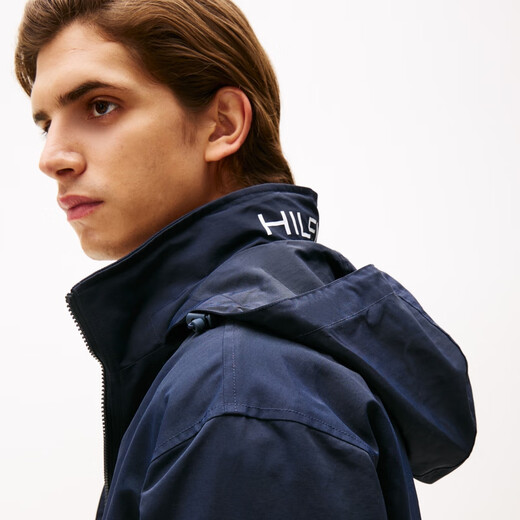 Tommy Hilfiger Stowable Hat Going Out of the City 25 Autumn Men's Windbreaker Soft Shell Jacket/Casual Stand Collar Jacket