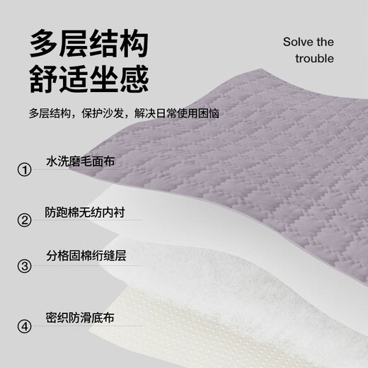 Lange sofa cushion, universal anti-slip sofa cushion for all seasons, high-end all-inclusive sofa cover, back cover, cloth towel seat cushion