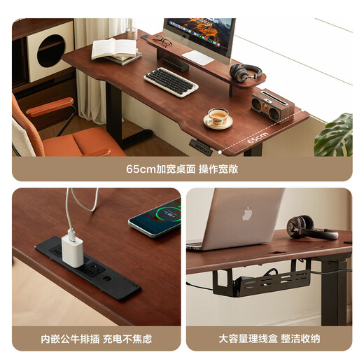 Lin's home solid wood electric lifting table legs dual motor desk computer table Xiaoman series LH292V3