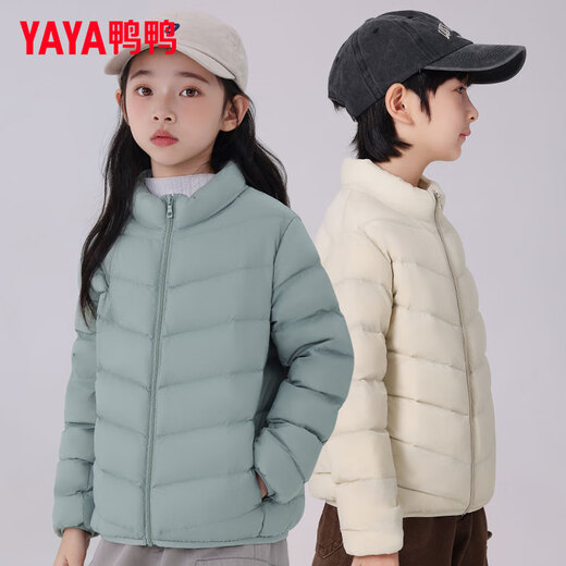 Ducky children's down jacket 2025 autumn and winter new style boys and girls students medium and large children's wear light jacket KX lotus root pink 130