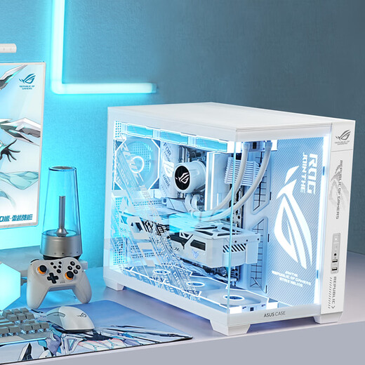 ASUS (ASUS) ASUS ROG family bucket AMD Ryzen R7 9800X3D barebone game console 7800X3D ASUS complete machine Fubukihime sea view room assembly computer 9800X3D barebone + 32G + 5.0 solid state | Xiao Fubuki version