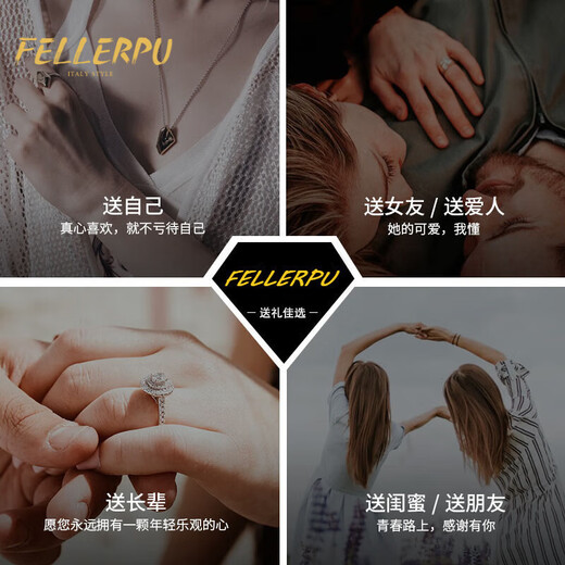 Felop Necklace Women's Tanzanite Sapphire Diamond 18K Gold Platinum Pendant Valentine's Day Birthday Gift for Girlfriend and Wife 1.7 Carat Tanzanite Necklace Brand Gift Box