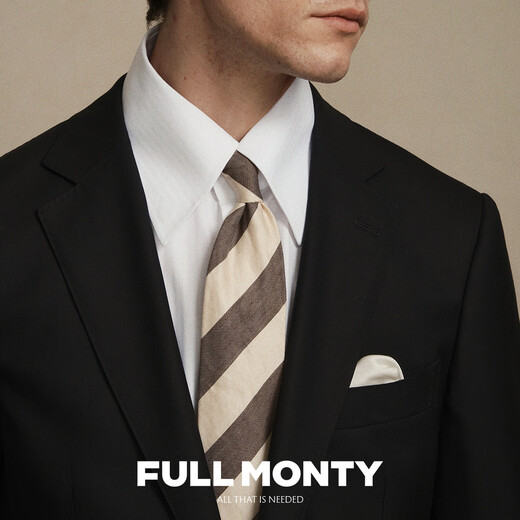 FULL MONTY wool suit suit men's black light business formal fit wedding groom suit suit black suit two-piece set 1205+1206 48 size top, trousers size, please contact customer service for remarks