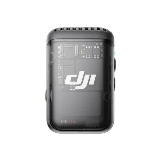 DJI Mic Mini mini wireless microphone Bluetooth live broadcast noise reduction lavalier microphone mobile phone camera interview vlog live recording radio microphone Mic 2 transmitter transparent black official standard compatible with Android + Apple 15/16/17 series
