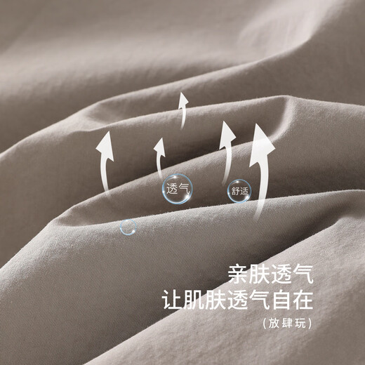 Middle and large children's casual campus shirt, classic, versatile, casual, long-sleeved, spring and autumn, light, breathable, comfortable and trendy, gray 120