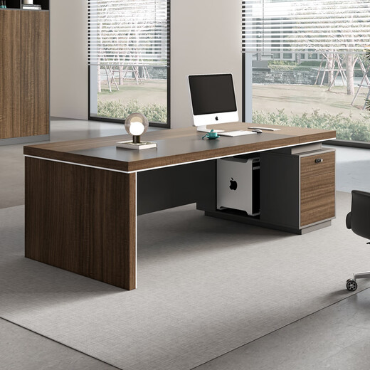Semphia Boss Desk Simple Modern Leadership Desk Supervisor Manager Office Desk and Chair Combination