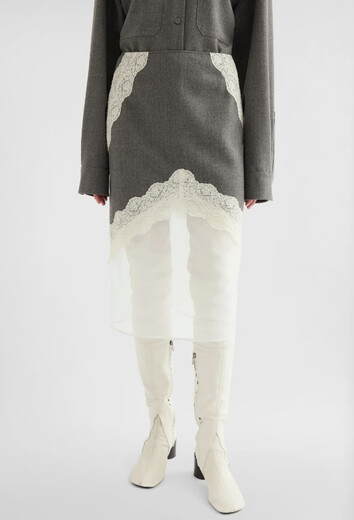 JIL SANDER 25FW Layered Skirt Women Picture Color J03MA0257J41557 20 | DE-38 New1