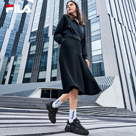 FILA official Yang Mi same style cat claw shoes retro sports shoes for women 2025 casual shoes dad shoes